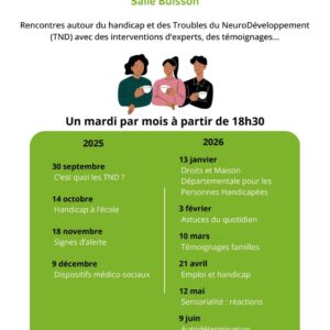 Les Cafés Parents de Cenon:  Comprendre et agir face aux TND