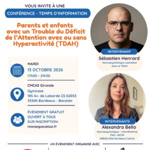 Conférence gratuite Parents et enfants avec un TDAH : comment trouver l’équilibre familial ?