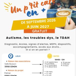 Un p’tit café en plus : parlons ensemble des troubles du neurodéveloppement